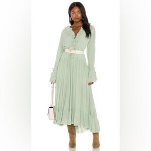 Free People Sweet Darlin Maxi Dress Minted Jade size M